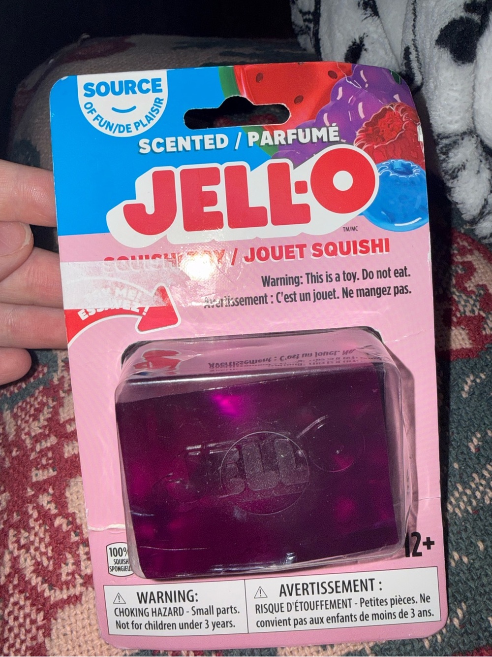 JELL-O Grape Scented Squishy Toy - Purple